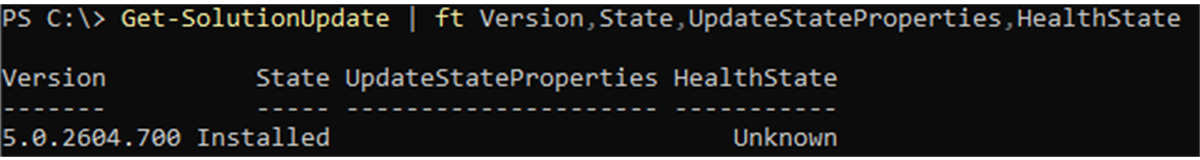PowerShell output showing successful SBE installation status